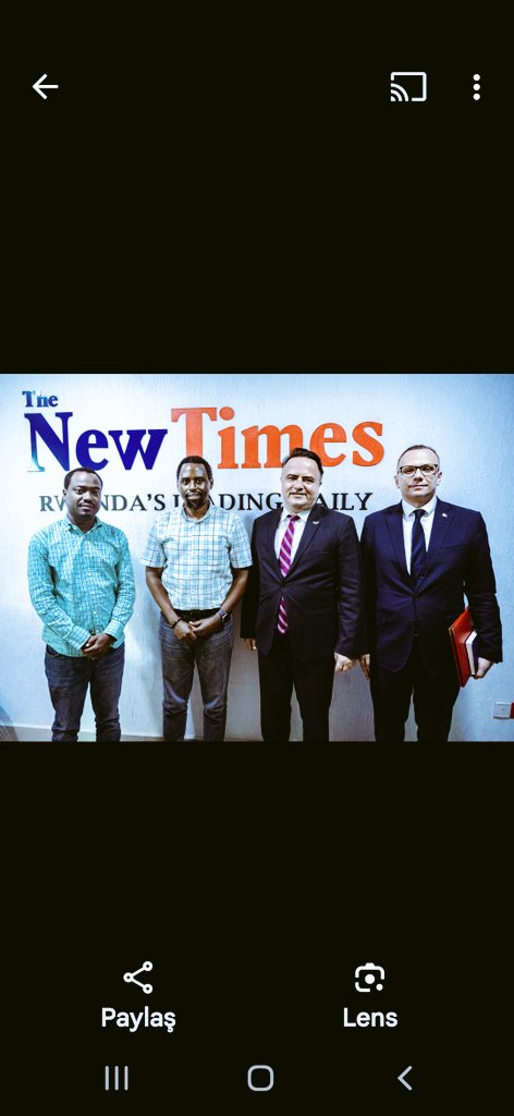 Ambassador A. Alper Yüksel @alpertvt paid a courtesy visit to The New Times, Rwanda's leading daily..@NewTimesRwanda
