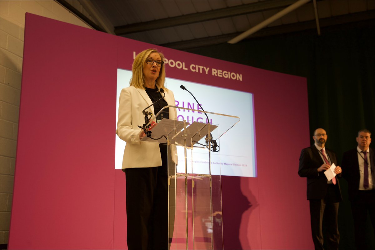 #ELECTIONS | We're at Liverpool Tennis Centre where counting has begun for the Liverpool City Region Mayoral election. 272,721 votes were cast, which equates to a turnout of 23.7%. We're expecting the result to be declared at around 12 midday. liverpoolcityregionelects.org 1/2