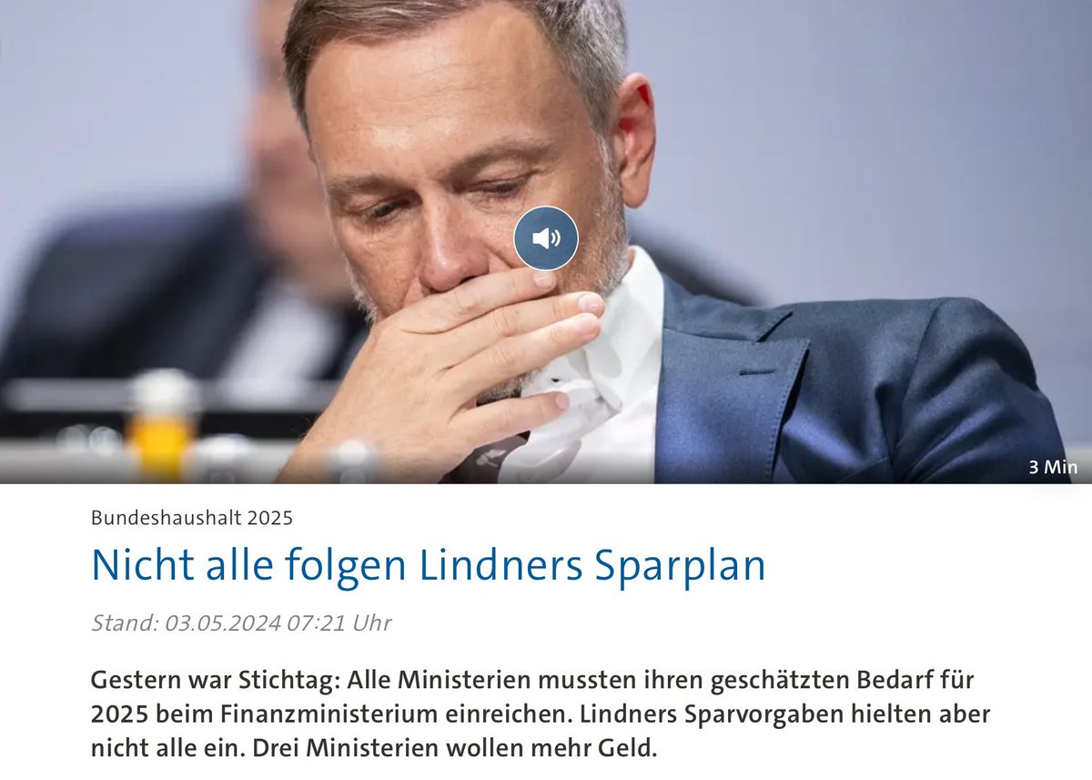 Niemand sollte den Sparplänen von @c_lindner folgen.