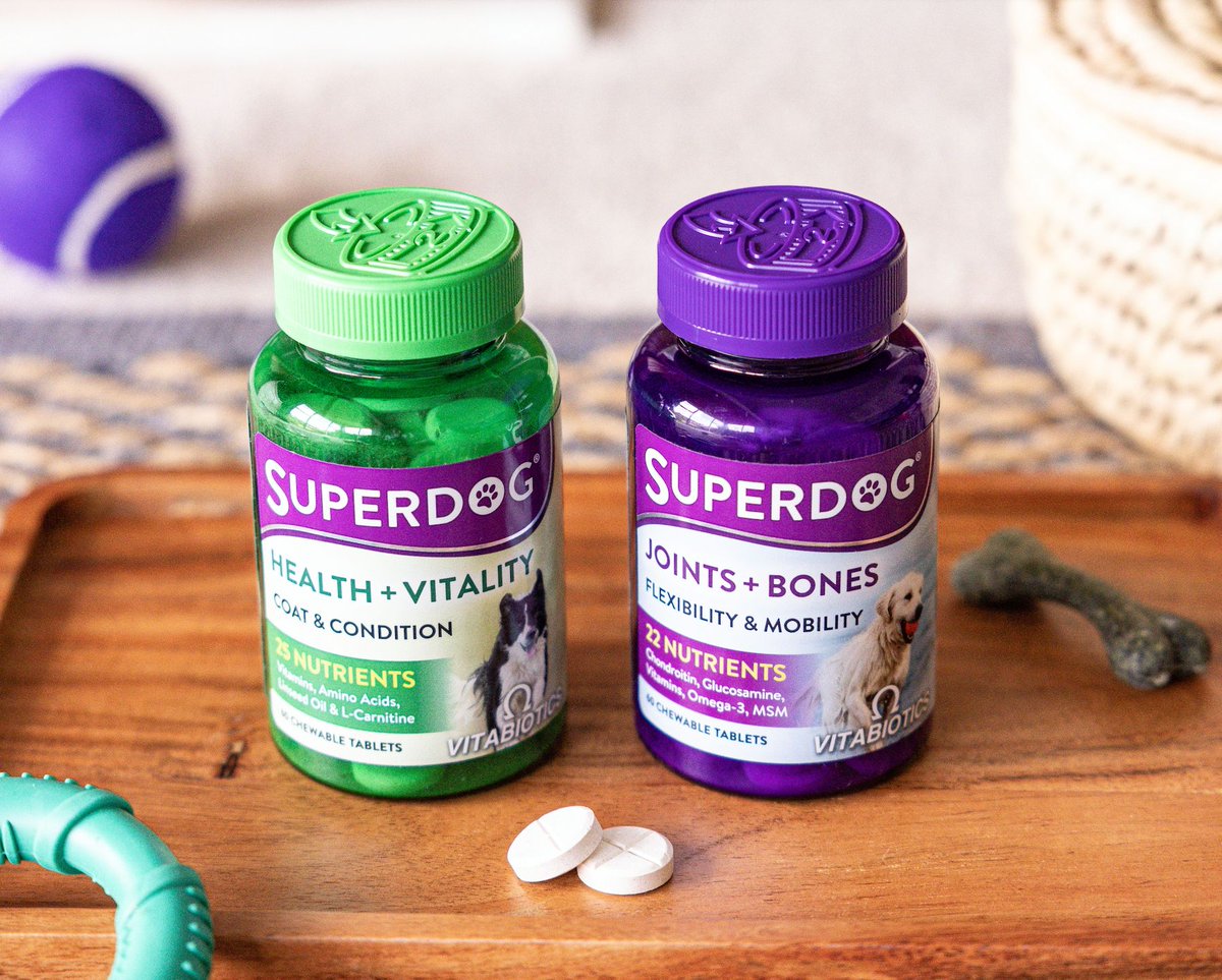 SuperDog supplements have been scientifically developed to safeguard your dog’s diet and to help maintain overall health and wellbeing in dogs of all sizes. ⁣⁣ They include zinc and selenium to support your dog's natural immune defence system.⁣⁣🐶⁣⁣⁣ #SuperDog #MySuperDog