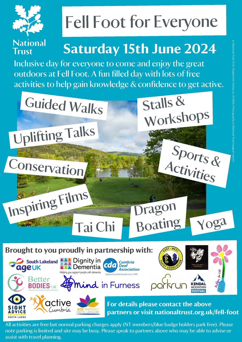 Save the Date...Fell Foot For Everyone! A great day out on Saturday 15th June. Lots of activities , inspirational talks and films. Sight Advice will be there...if you would like to go and would need support getting there please get in touch. All activities are free of charge.