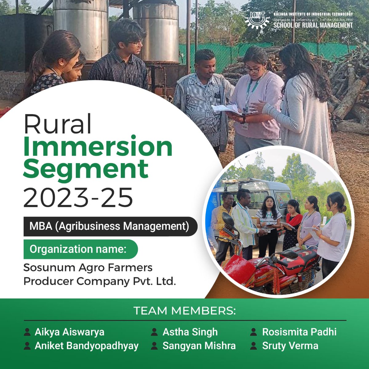 The KSRM Rural Immersion Program blends classroom learning with practical experiences using hands-on training. The experience allows students to gain and improve skills such as teamwork, communication and productivity. #ksrmbbsr #AgriBusinessManagement #ruralimmersionsegment