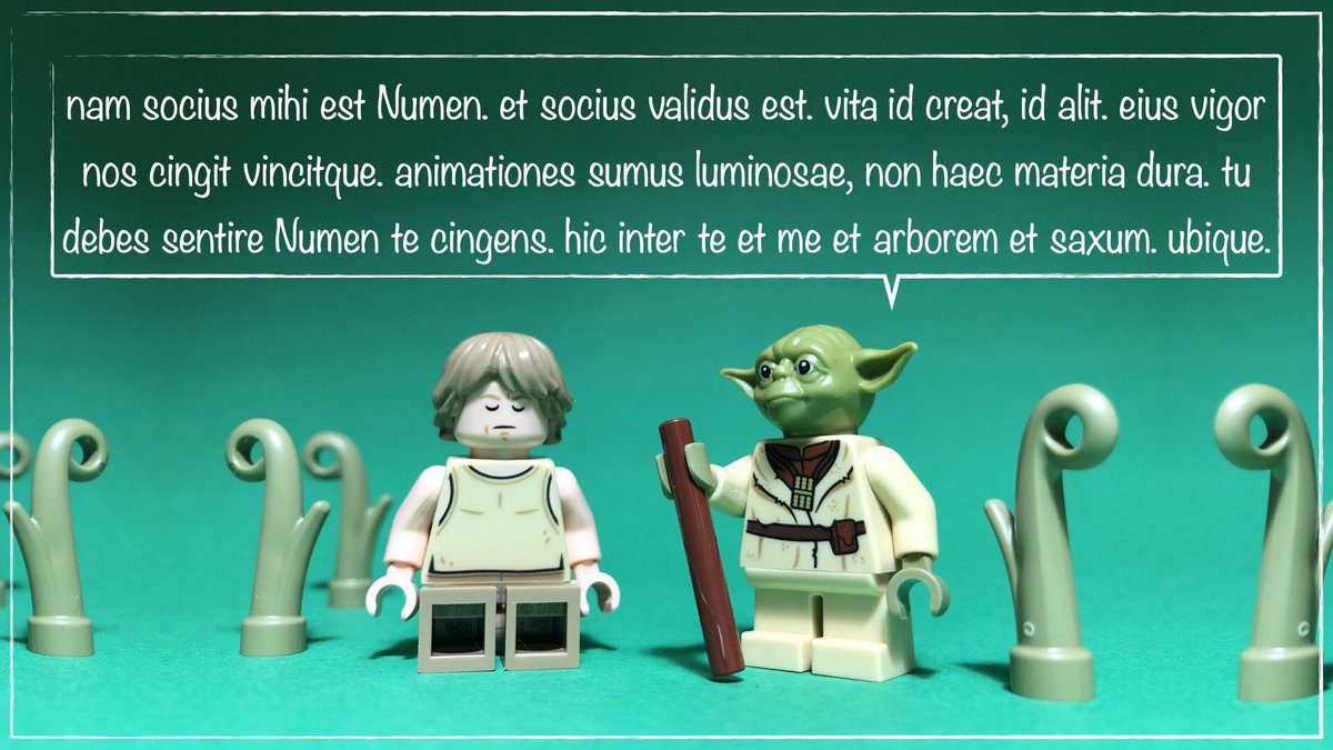 nam socius mihi est Numen : for my ally is the Force. 🌱 Translation in the comments.