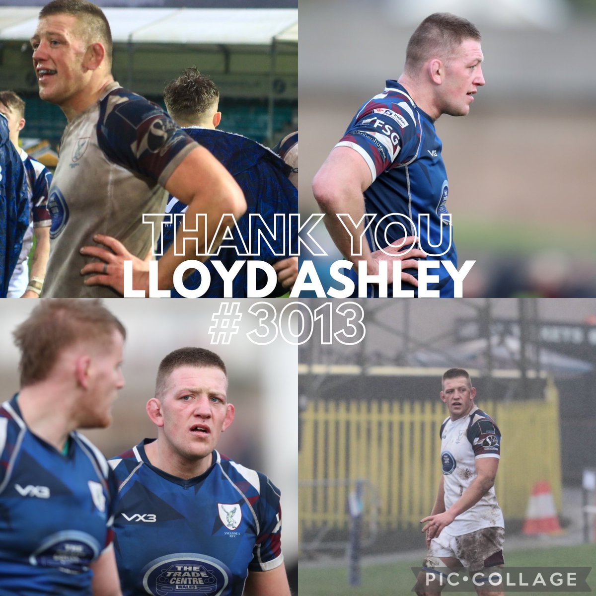 Swansea Rugby Club (@swansearfc) on Twitter photo Short but sweet, after today <a href="/lloydashley91/">Lloyd Ashley</a> will retire from rugby following our game.
We have been so lucky to have a player like Lloyd with us for his final season, and it’s a testament to his character that he has already captained the side.
Thanks for everything Lloydy! 🤍 Short but sweet, after today <a href="/lloydashley91/">Lloyd Ashley</a> will retire from rugby following our game.
We have been so lucky to have a player like Lloyd with us for his final season, and it’s a testament to his character that he has already captained the side.
Thanks for everything Lloydy! 🤍