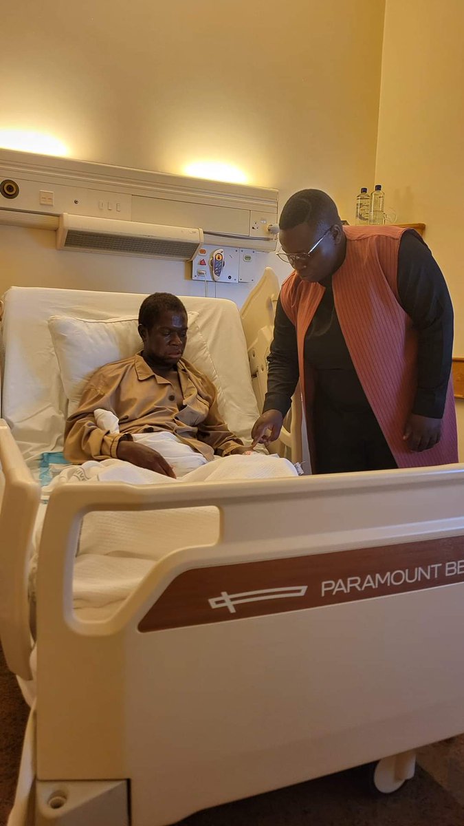 Kawempe North MP Muhammad Ssegirinya still hospitalized at Aga Khan hospital, Nairobi where he us getting specialized treatment for his ailment. He deserves our prayers 🙏. 
#KJNews