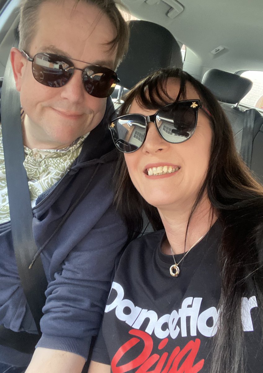 On our way to see @TheKsUK . Repping @jackcattellband #DancefloorDiva ❤️