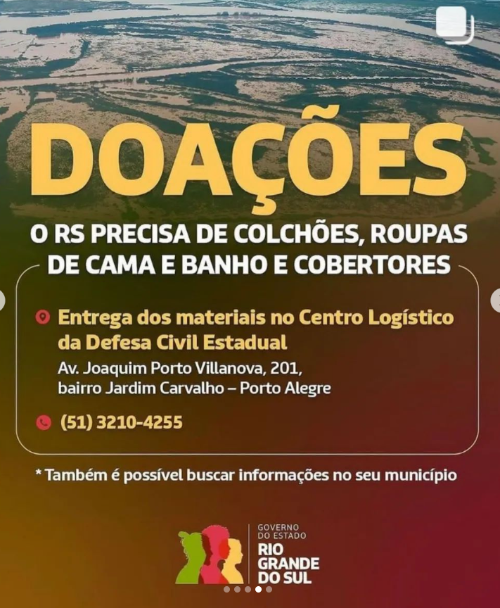 LeonardoTonus's tweet photo. As pessoas no Rio Grande do Sul precisam de nossa ajuda. Sejamos solidarios! https://t.co/NS5Y3yhCcC