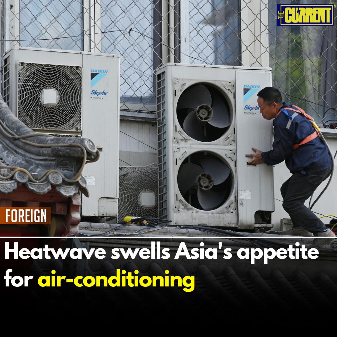 A record-breaking heatwave is broiling parts of Asia, helping drive surging demand for cooling options, including air-conditioning. #TheCurrent #GlobalWarming #Summer #Asia thecurrent.pk/heatwave-swell…