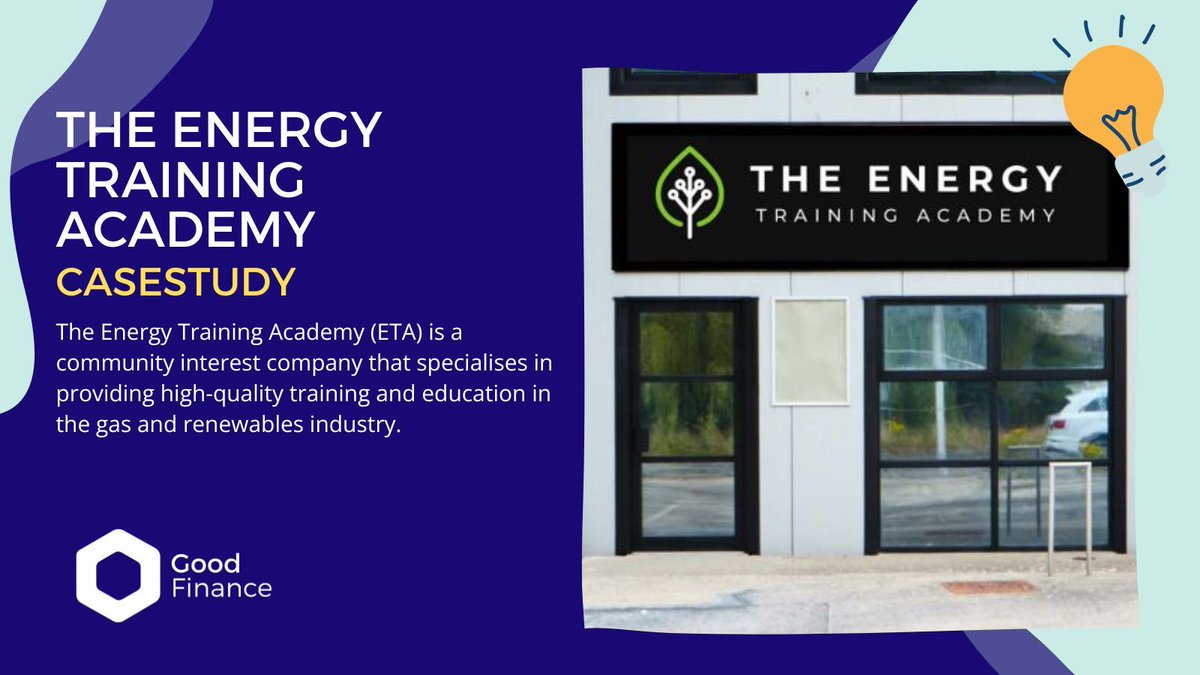 New case study from our friends at @GoodFinanceUK! Discover how The Energy Training Academy used social investment in the form of Quasi-Equity to refurbish their state-of-the-art training facility and to support their working capital. Read now: goodfinance.org.uk/case-studies/e…