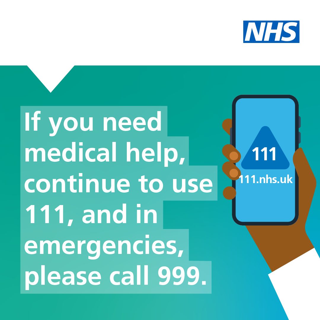 Need medical care this bank holiday? If you, or your family, need urgent health advice but it’s not an emergency, use NHS 111 online – 111.nhs.uk – or call 111 for 24/7 advice. For a serious accident or emergency, our Emergency Department is here for you 💙