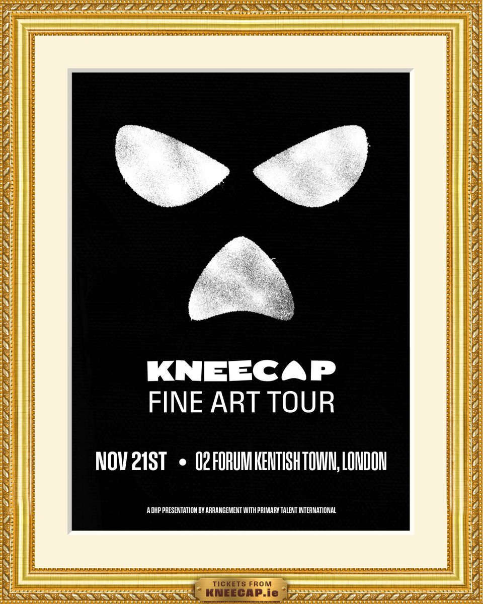 Belfast’s rap trio @KNEECAPCEOL are heading to #O2ForumKentishTown on Thu 21 Nov.

Don't miss out, secure your tickets now 🔗 amg-venues.com/i4wi50RusYa #KNEECAP