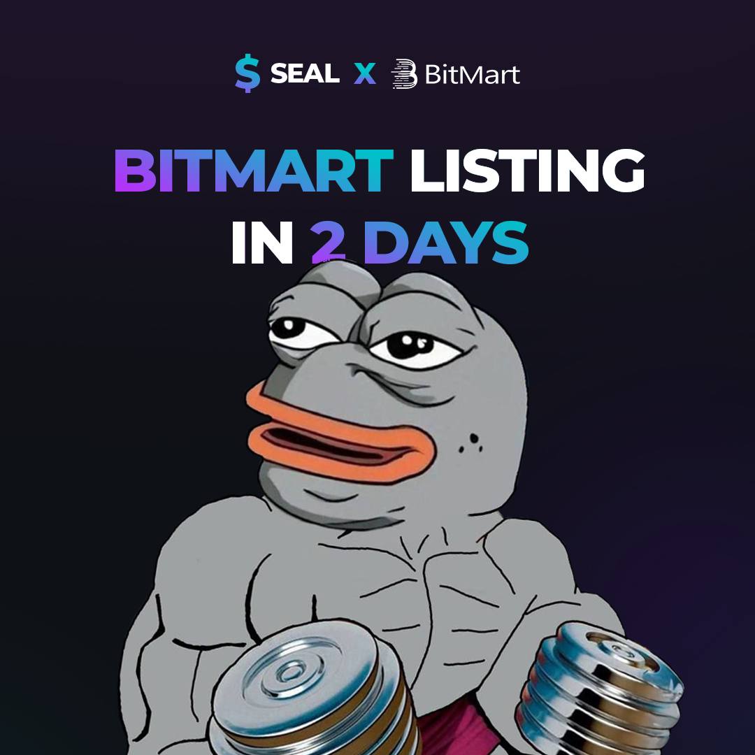 @BitMartExchange listing in 2 days 🦭

Be ready 🚀🦭

#seal #sealsolcoin #sealcoin #BitMart