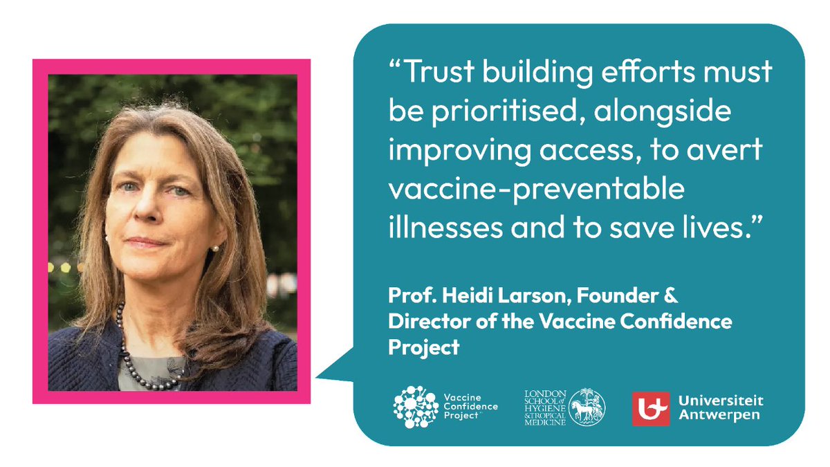 Our short course, taught by @ProfHeidiLarson, explains what trust building interventions can be used to effectively boost confidence in vaccines. Participants will also learn tools for improving vaccine trust. @LSHTM @UAntwerpen Find out more: uantwerpen.be/en/research-gr…