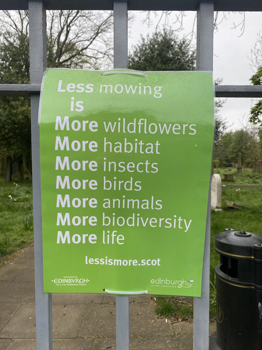 Excited to see these signs popping up across the city ! 👏 Joint working with @edjthornley and @HalOsler last year (and some budget wins in February) mean we will see a different grass cutting regime across the city this Summer — all to benefit our pollinators! 🦋🐝 🌾