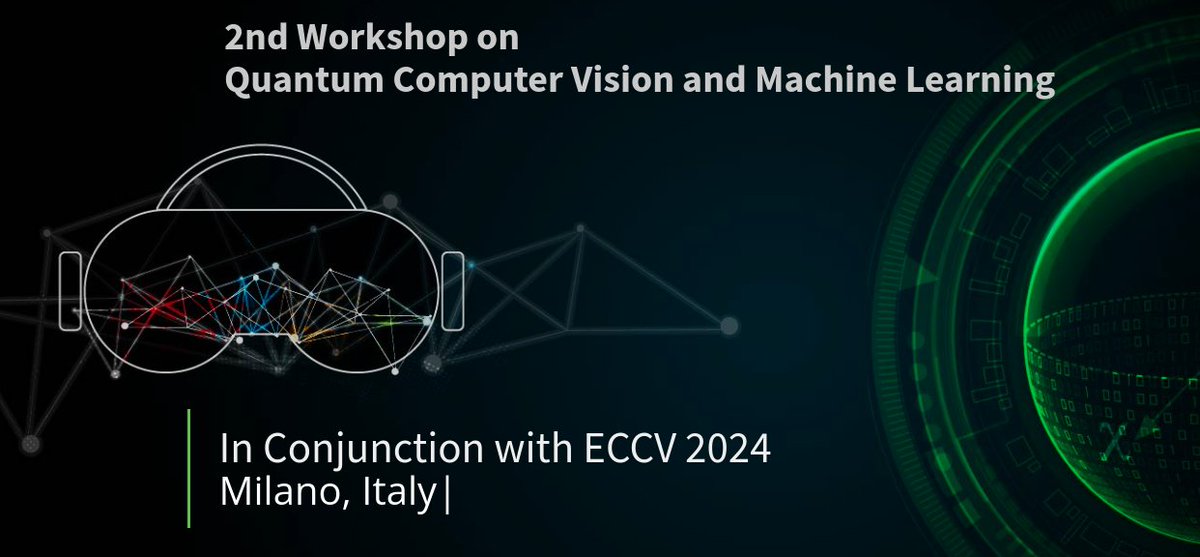 #ECCV2024 workshop alert! 

qcvml.github.io

Interested in learning more about 𝙦𝙪𝙖𝙣𝙩𝙪𝙢 computing in computer vision? Attend the 2nd QCVML Workshop in Milano (Sep 29 or 30, 2024)! 

Our invited speakers: Björn Ommer, Tat-Jun Chin, Devesh Tiwari and Colin Wilmott.