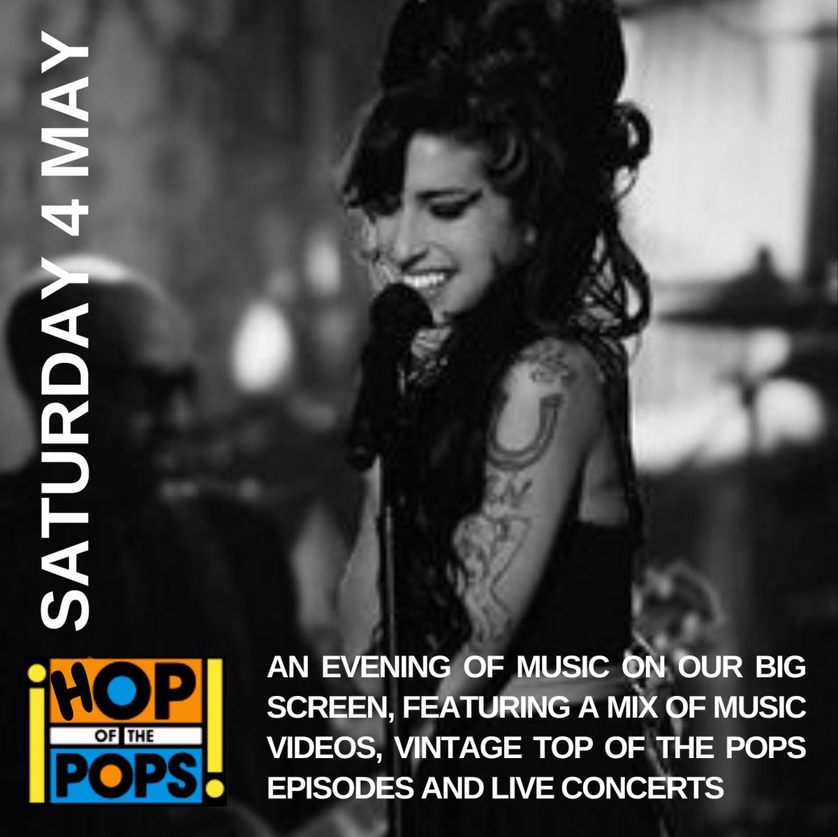 Open from midday 👍 Tonight on our big screen... 6.30pm - Music Video Playlist 7.30pm - 1992 TOTP 8.00pm - Amy Winehouse Live #colwynbay #alehouse #pub
