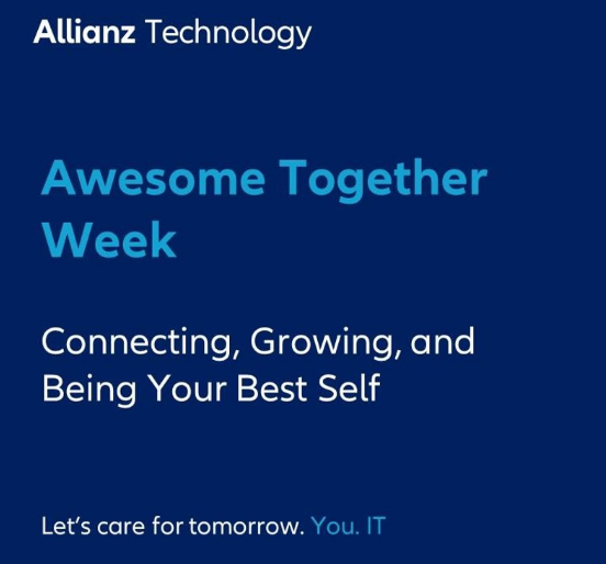 allianztec's tweet photo. Today marks the 2nd-year kickoff of our much anticipated week -- a week dedicated to our people and made by our people. With Allianz Technology entering a new chapter and our aspiration to become the best IT partner of Allianz, we dedicate this week to recognize our people. https://t.co/ebYjGB2ssk