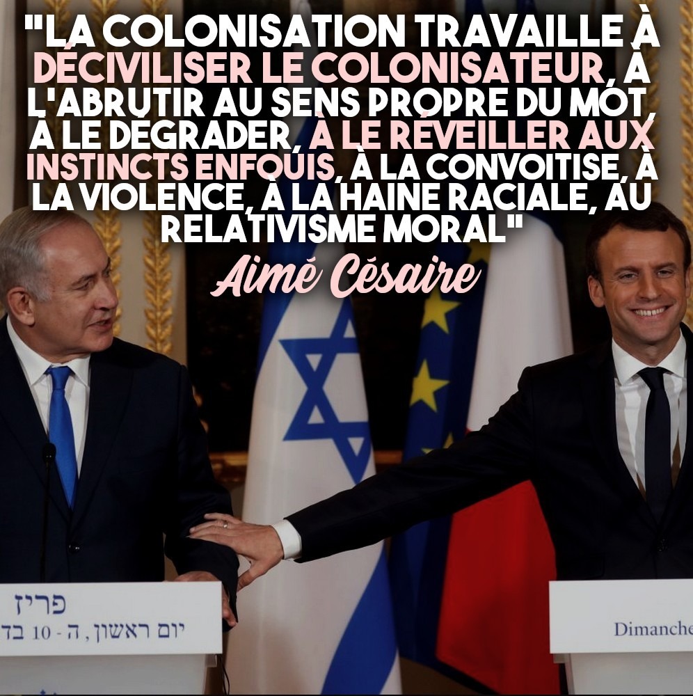 DISCOURS SUR LE COLONIALISME En 1950, Aimé Césaire expliquait brillamment que dans un processus d'oppression coloniale, l'oppresseur aussi est aliéné, «décivilisé» par ses propres crimes.