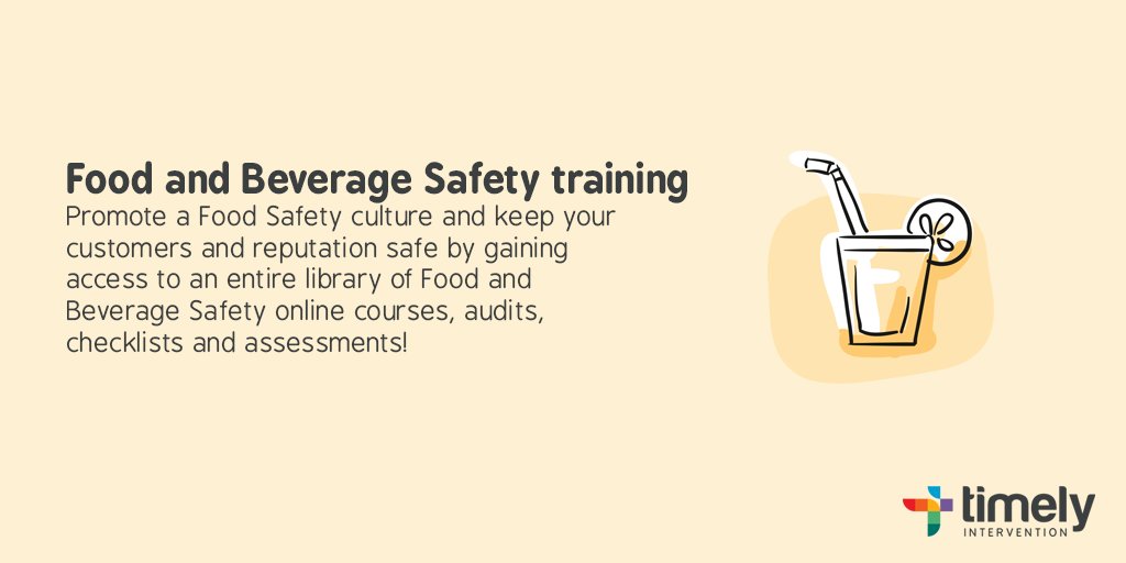 Promote a Food Safety culture with Timely Safety by Timely Intervention. To find out more, head to timelyintervention.co.uk. #foodsafety #hospitality