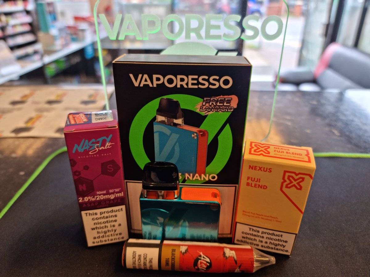 Vaporesso XROS 3 nano kit on offer in store
£40 with 3 Nic salts
Come on down and grab yours today

#vape #vapelyf #clouds #ecig #vaping #quitsmoking #geekvape #vaporesso #voopoo #premiumeliquid #uwell #smoktech #iblazeopenshaw #manchestervape #openshaw #gorton