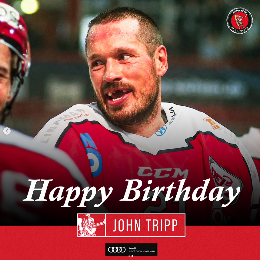 Happy Birthday, Oleg und John! 🎉 Gemeinsam mit dem Audizentrum Zwickau gratulieren wir unserem Torhüter Oleg Shilin (33) sowie unserem ehemaligen Spieler und Trainer John Tripp (47) zum Geburtstag und wünschen ganz viel Glück und Gesundheit für das neue Lebensjahr! 🍀❤️