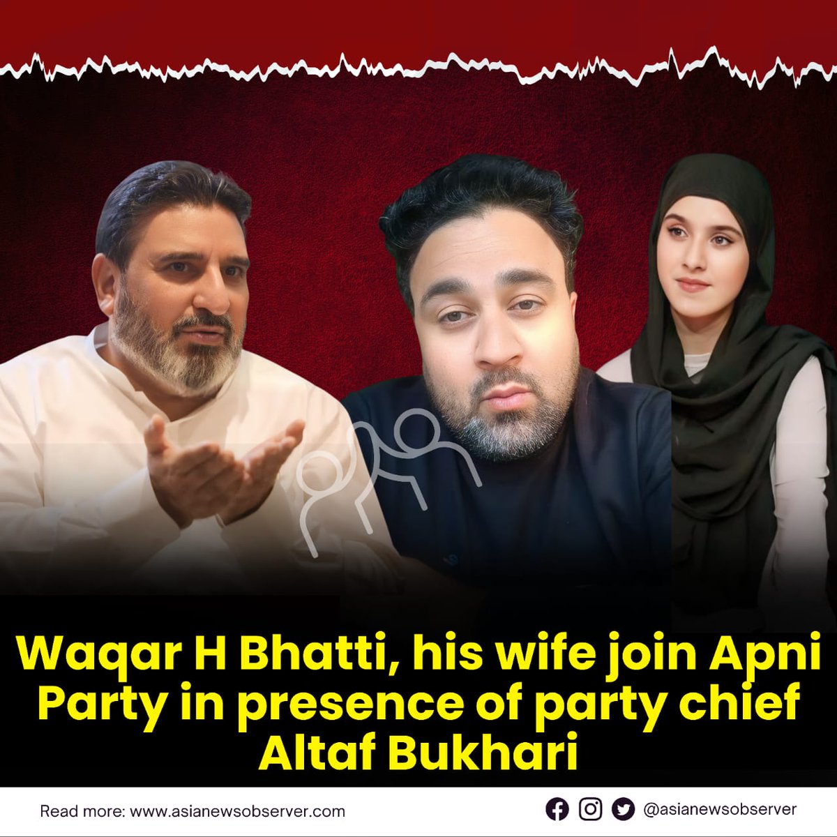 Ano4Asia's tweet image. Waqar H Bhatti, his wife join Apni Party in presence of party chief Altaf Bukhari
#waqarhbhatti #jkapniparty #altafbukhari #LokSabhaElection2024