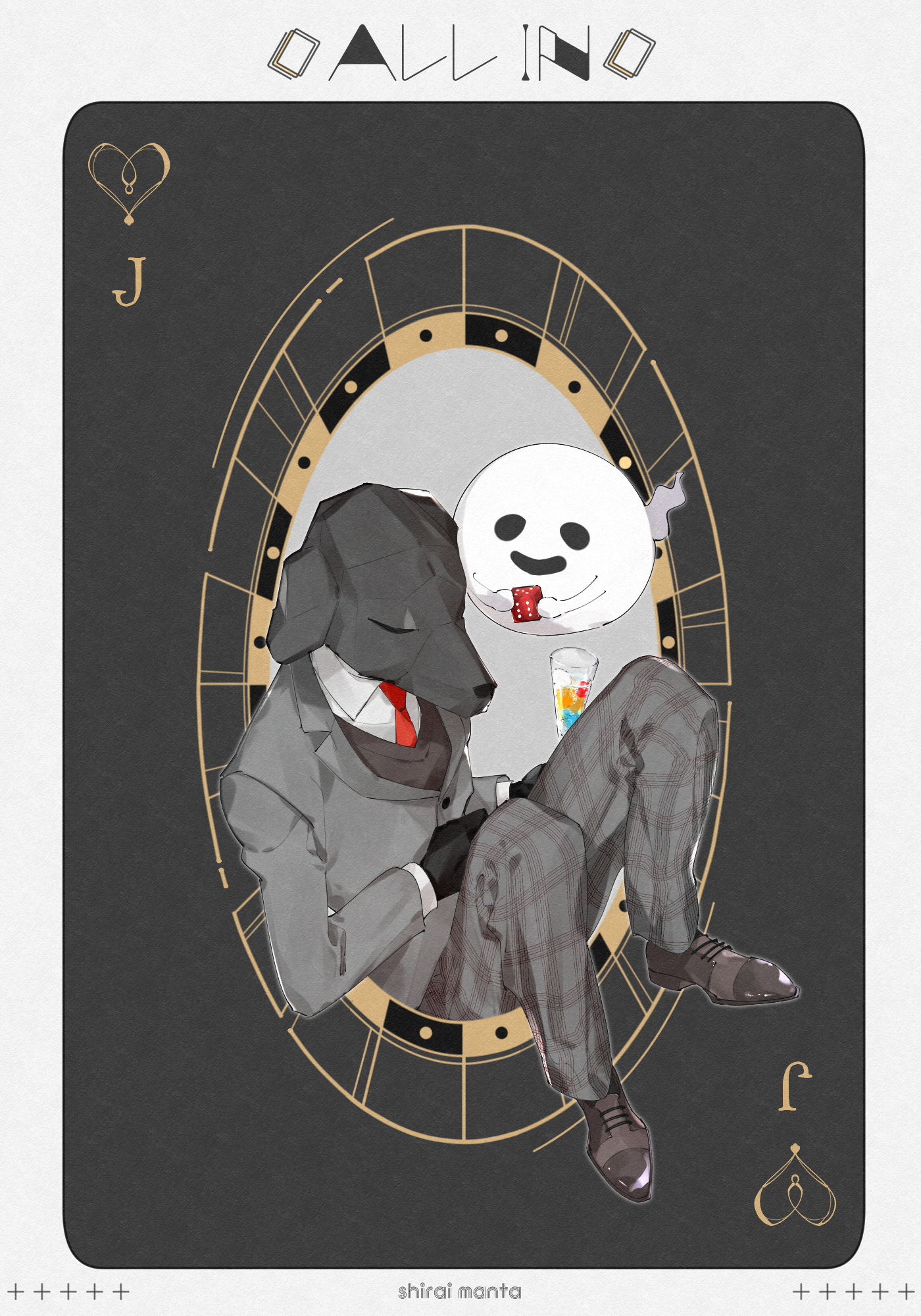 一点物イラストアート】Killer Bear2【F0号】現代アート 絵画