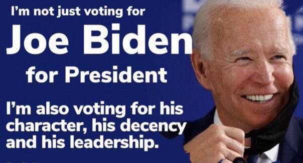 Who else is voting for Joe Biden? Drop a 💙 We want to follow you We’re Stronger Together