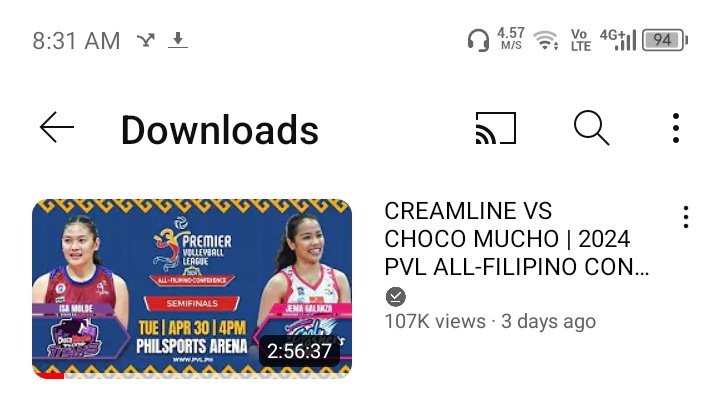 Yung sa sobrang sarap ulit uliting panoorin yung CMFT vs CSS ayan dinownload kona haha! Naka 8 times na panood nako neto saya kasi panoorin 💜

#ChocoMuchoFlyingTitans