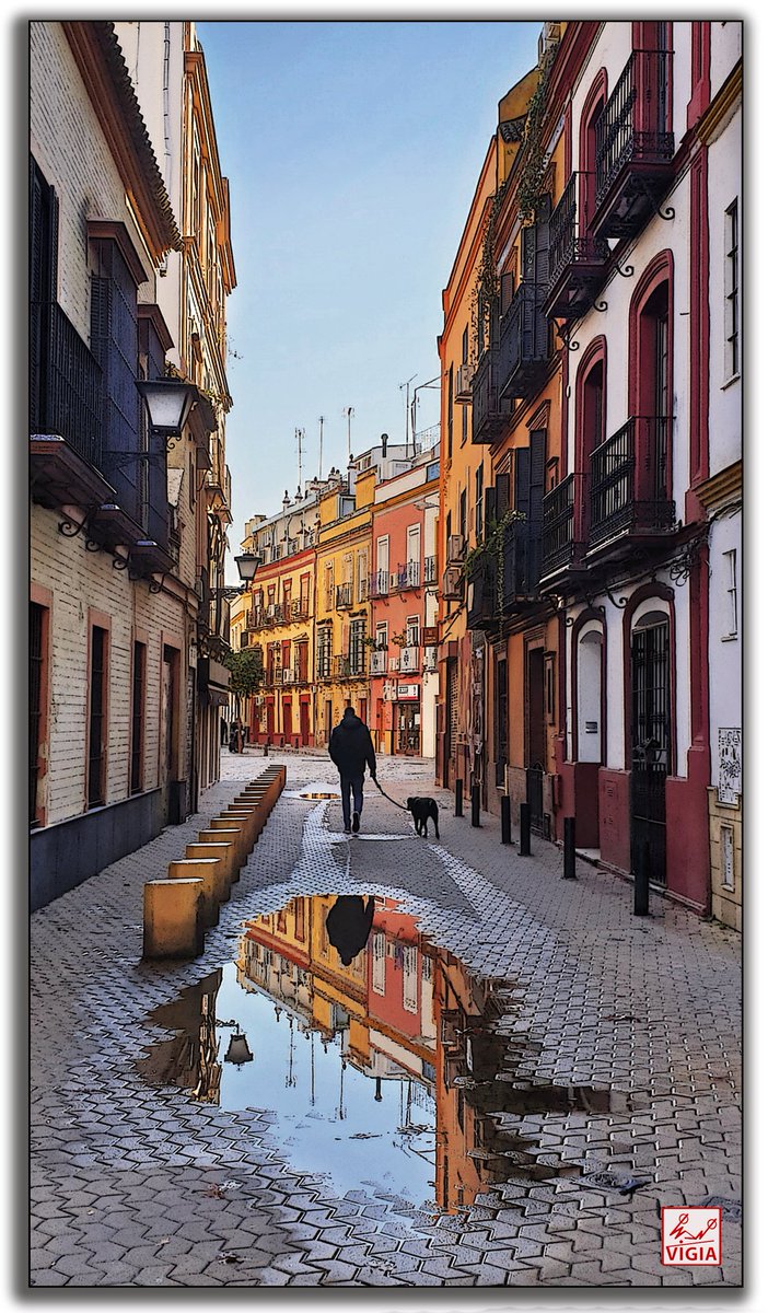 Charco en la calle Barco. #FelizSabado #Sevilla #Triana #Macarena #Andalucíahoy #Andalucía