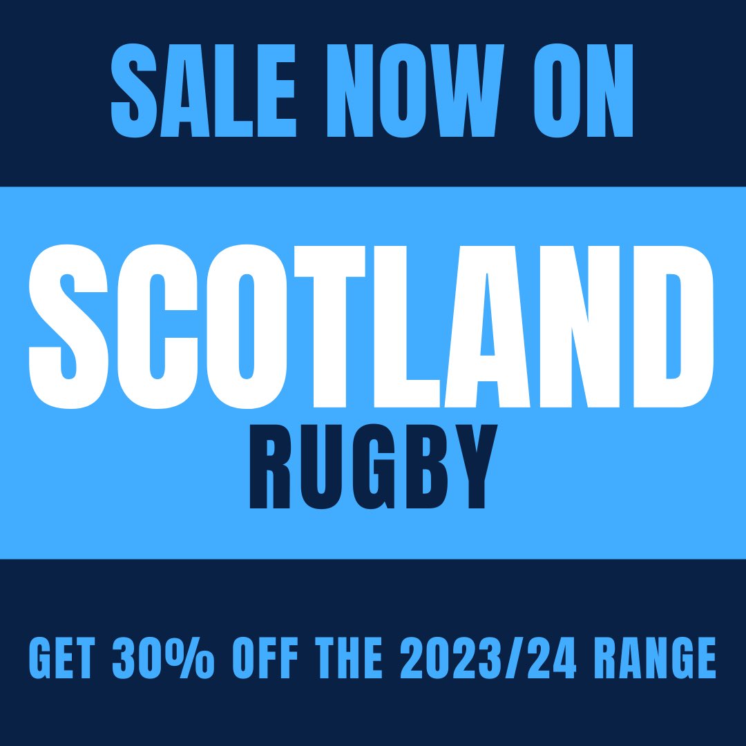 BANK HOLIDAY BARGAINS! Want to grab yourself a bank holiday treat? Shop up to 30% off the 2023/24 range online or in store at Scottish Gas Murrayfield and on Queen Street in Glasgow! We’ve also got 30% off our @EdinburghRugby and @GlasgowWarriors ranges! #AsOne @Scotlandteam