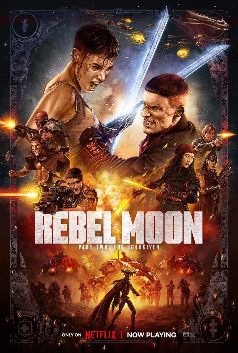 Coming Monday, 6 May ... Rebel Moon – Part Two: The Scargiver (Review)

#Podcast #Film #Review #Netflix #RebelMoonPartTwo #ZackSnyder #SofiaBoutella #DjimonHounsou #EdSkrein #MichielHuisman #DoonaBae #RayFisher #StazNair #FraFee #EliseDuffy #AnthonyHopkins