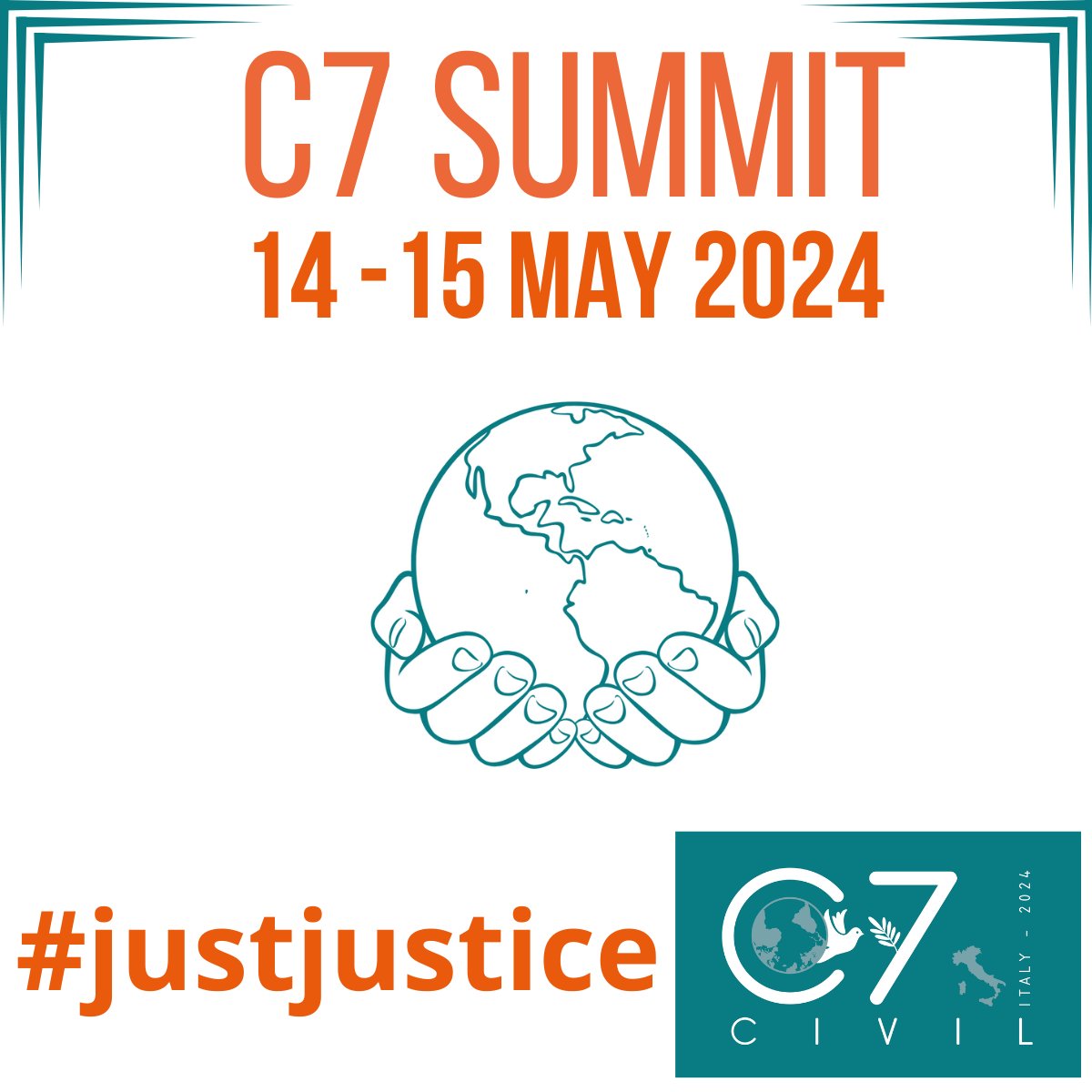 🟦 #𝗷𝘂𝘀𝘁𝗷𝘂𝘀𝘁𝗶𝗰𝗲. We look forward to the exciting experience of the C7 Summit in Rome. There are still a few days left. STAY TUNED 😊
#civil72024, #civil7italy, #civil7ita, #g7ita, #g72024, #G7Italy, #g72024