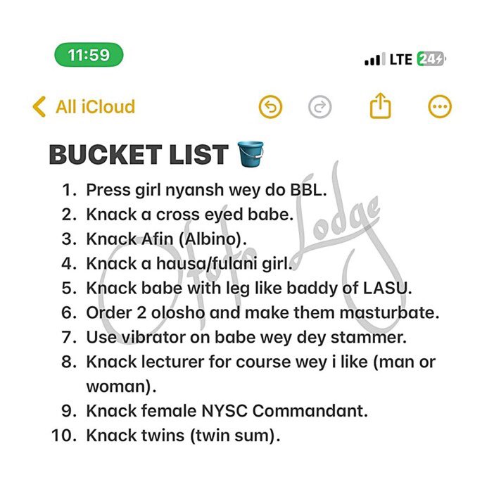 See someone’s bucket list ffs 🤦🏽😂💔