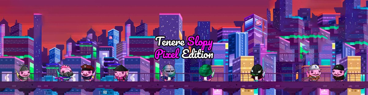 Exciting Update! 🚀 
Tenere x Slopy #NFT collaboration is here! Explore 1111 pixel-perfect #Slopy artworks on the #TON blockchain. Tenere is hosting a TON giveaway for Slopy PIX owners with a prize pool of 12000 TON. Don't miss out! 🔥

link here👇
getgems.io/collection/EQA…