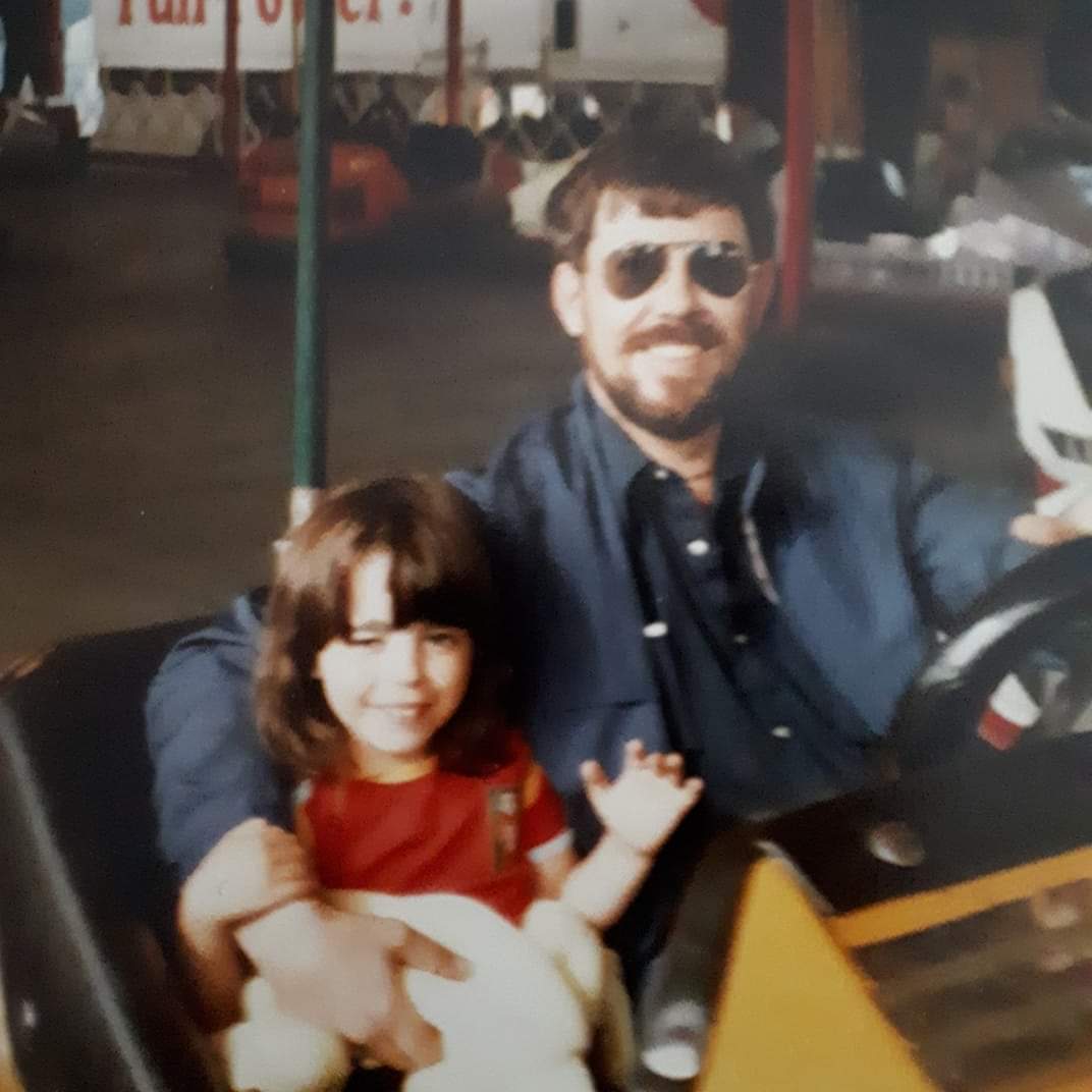 Dad and I at the Stampede....I think I was 7.... so 1982....
