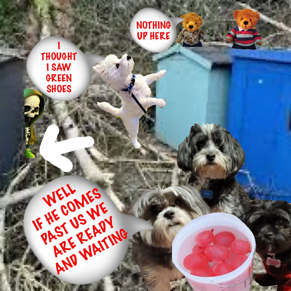 8 #zzst 🪷🌸🌹🌺🌻💐🌷🪻🌼🪷🌸🌹🌺🌻💐
OH MY WORD THEY HAVE EVEN PUSHED OVER NEWLY PLANTED TREES-- ZOMBIES  ARE SOOO DISTRUCTIVE....

HE'S BEHIND YOU👿