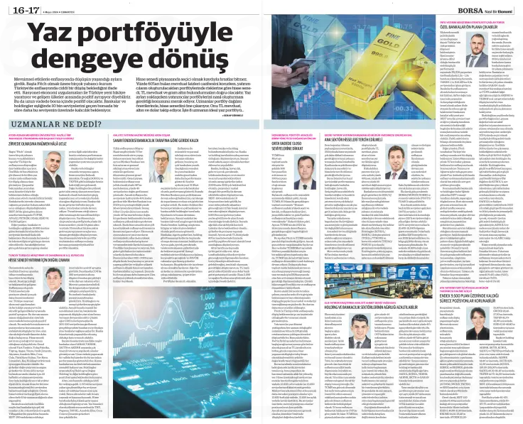 SERAPSRMEL's tweet photo. Bugünkü Ekonomi gazetesindeki yazım...
"Yaz portföyüyle dengeye dönüş"
https://t.co/4BBWJXu7aq https://t.co/LgiPB7bVzm