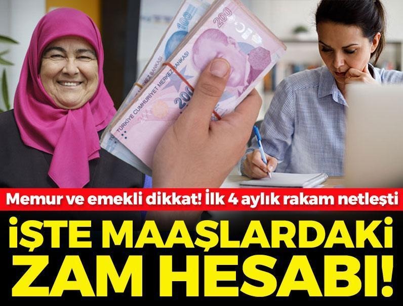 Memur ve emekli dikkat: İlk 4 aylık rakam netleşti 👇İlk maaşlardaki zam hesabı posta.com.tr/galeri/memur-v…