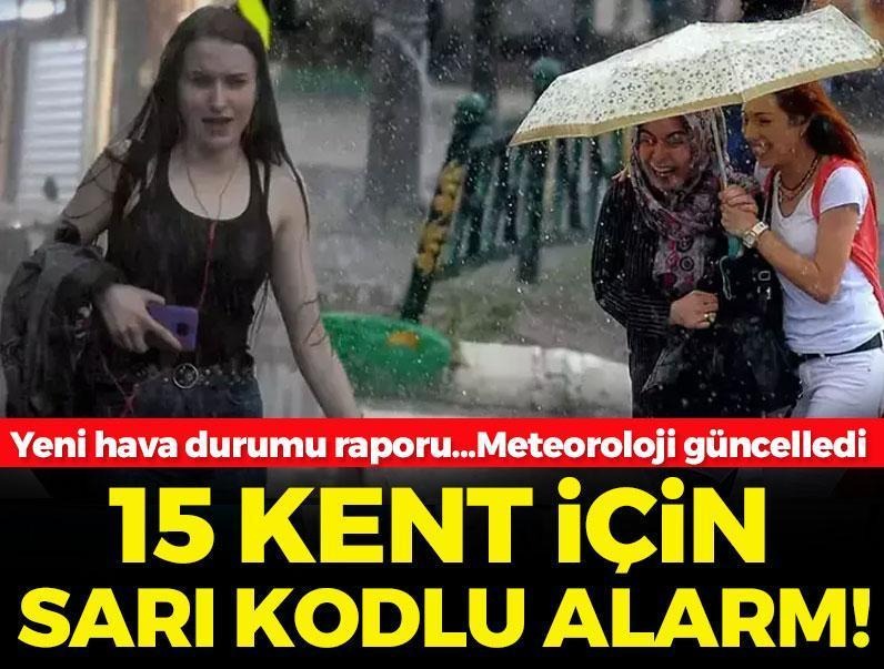 🌂Yeni hava durumu raporu: Meteoroloji güncelledi ⚠️15 kent için sarı kodlu alarm posta.com.tr/gundem/yeni-ha…