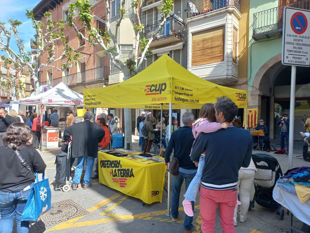 Avui som als mercats de Balaguer i Pardinyes! #DefensemLaTerra