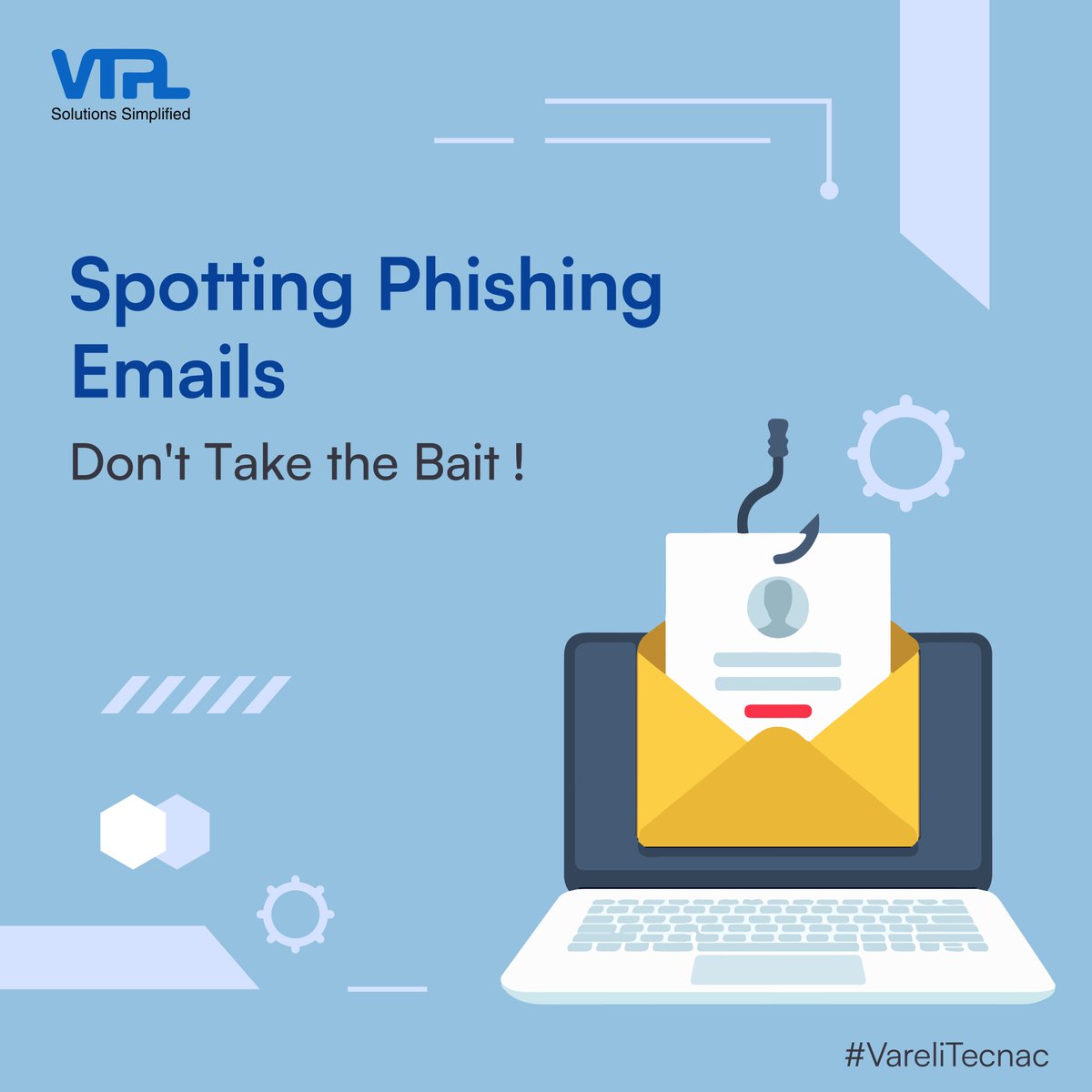 VareliTecnac's tweet image. Phishing emails are on the rise, but you don&apos;t have to fall for them. Educate yourself and stay one step ahead.

#itsecurityservice #itsecuritysolutions #itsecuritycompany #itsecurityserviceprovider #itsecurityservicescompany #itsecuritymanagement #itsecurityspecialist