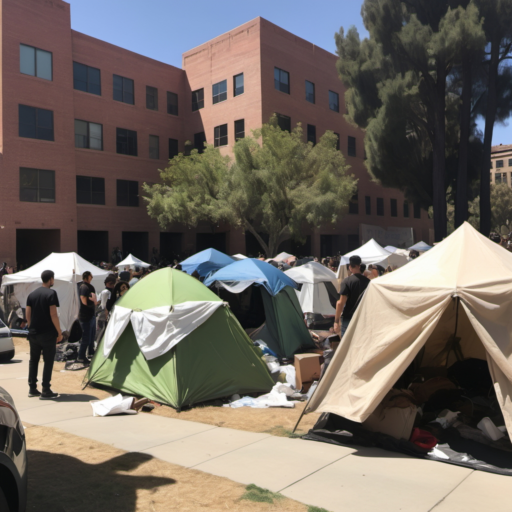 Rewilding. Demonstrators facing a test Many are risking arrest Strife underway At UCLA It's wild once more in the west.
