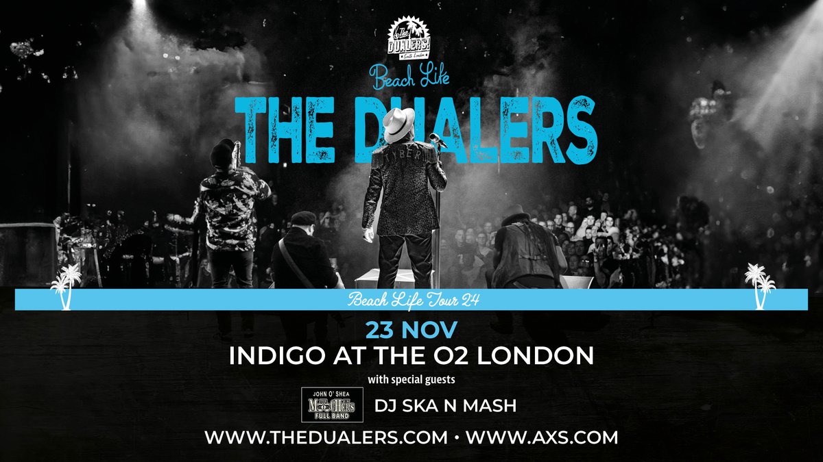 Don't miss: @TheDualers are returning to indigo at The O2 this November with their Beach Life Tour. Tickets are on sale now: bit.ly/TheDualers2024…