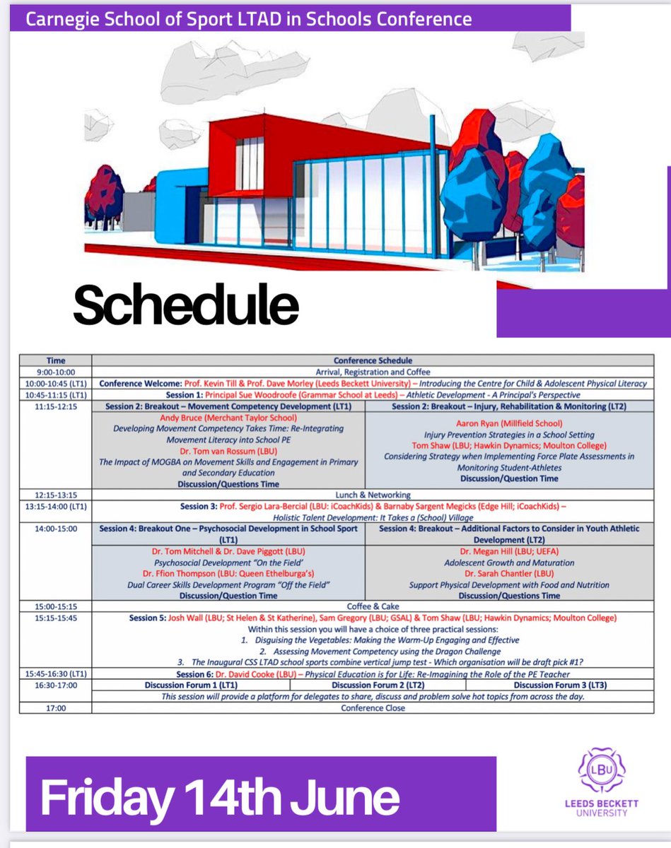 Mark Helme PhD (@markhelme1) on Twitter photo Really excited for this years LTAD in schools conference from <a href="/Carnegie_Sport/">Carnegie School of Sport</a> another fantastic line up of speakers, sessions and networking opportunities #LTAD
onlinestore.leedsbeckett.ac.uk/conferences-an… Really excited for this years LTAD in schools conference from <a href="/Carnegie_Sport/">Carnegie School of Sport</a> another fantastic line up of speakers, sessions and networking opportunities #LTAD
onlinestore.leedsbeckett.ac.uk/conferences-an…