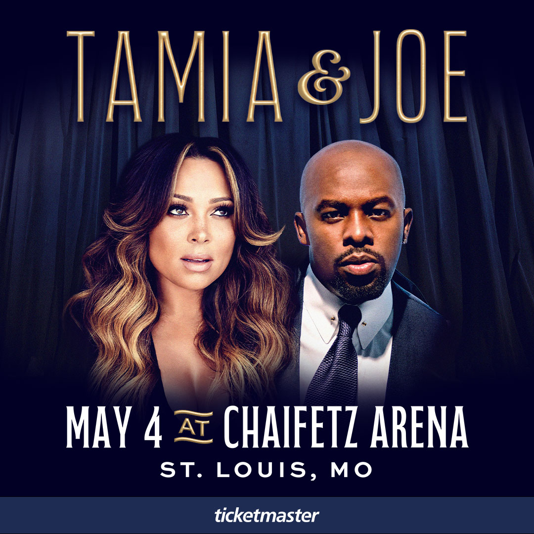 🤩LAST SHOW TONIGHT🤩 TAMIA & JOE - SPRING TOUR 🤩
St. Louis, MO!
Are you ready for Joe ??? 😎
enJOE, 💃🕺
take lots of pics/videos📸🎞 & share them with us! 🤝

#TamiaAndJoe #SpringTour #JoeOnTour #LastShow
@joethomas4real @joe563updates