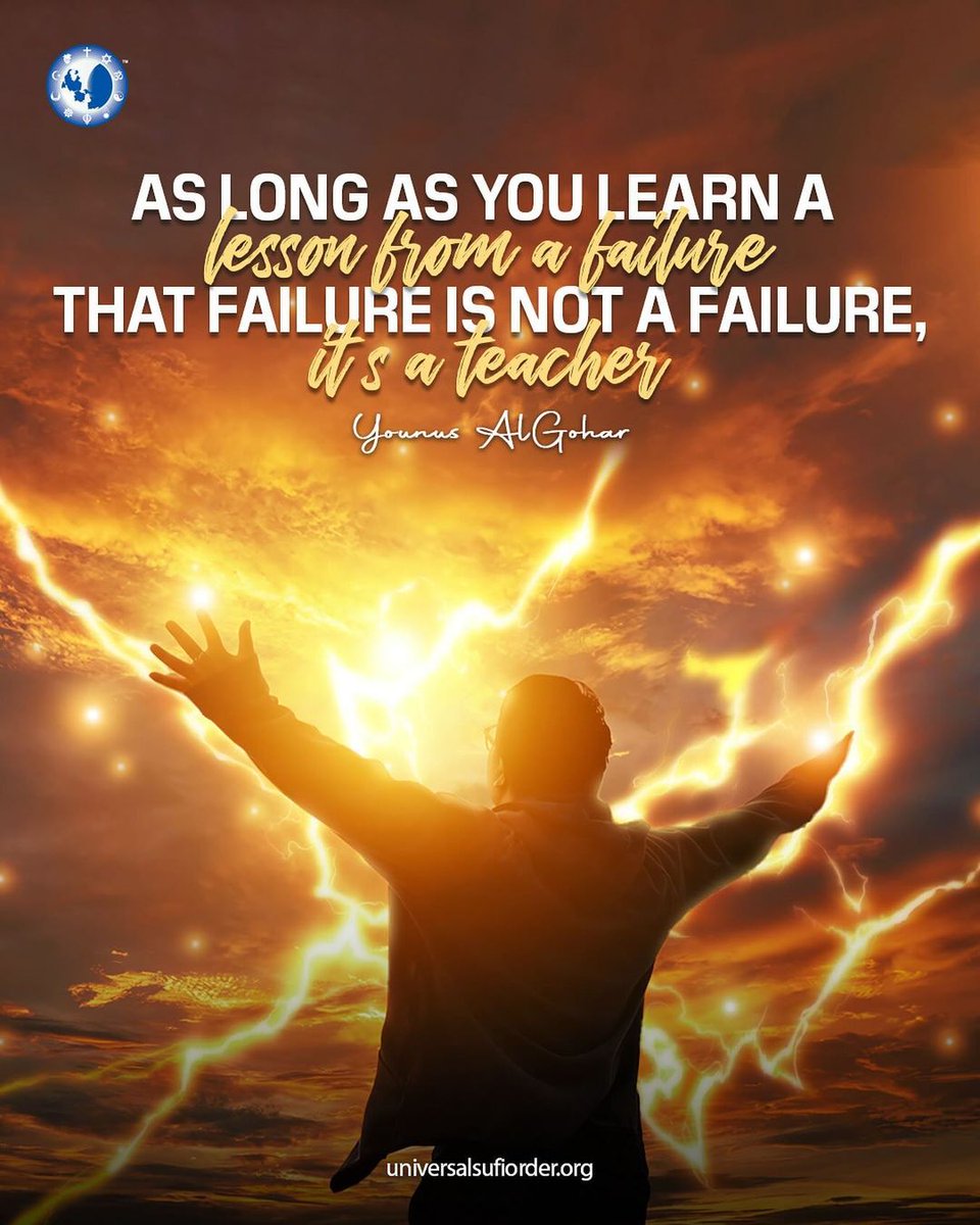 “As long as you learn a lesson from a failure that failure is not a failure, it is a teacher- #YounusAlGohar 

#Quoteoftheday❤️ 
#ifollowGoharShahi #GoharShahi #YounusAlGohar #ImamMehdiGoharShahi #failure #fail #sucessquotes #teacher #teachersofinstagram #teacherlife #lifecoach