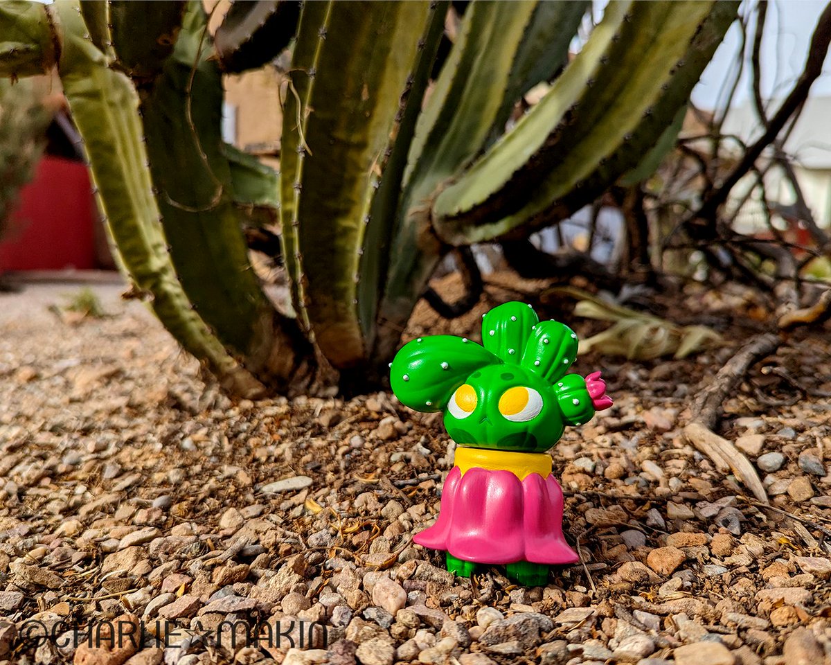 💚🌵💚🌵💚🌵💚
#サボテンの子 #CactusKid #アートトイ制作中
#みどりの日なので緑色の画像を貼る #みどりの日 #GreeneryDay #arttoy