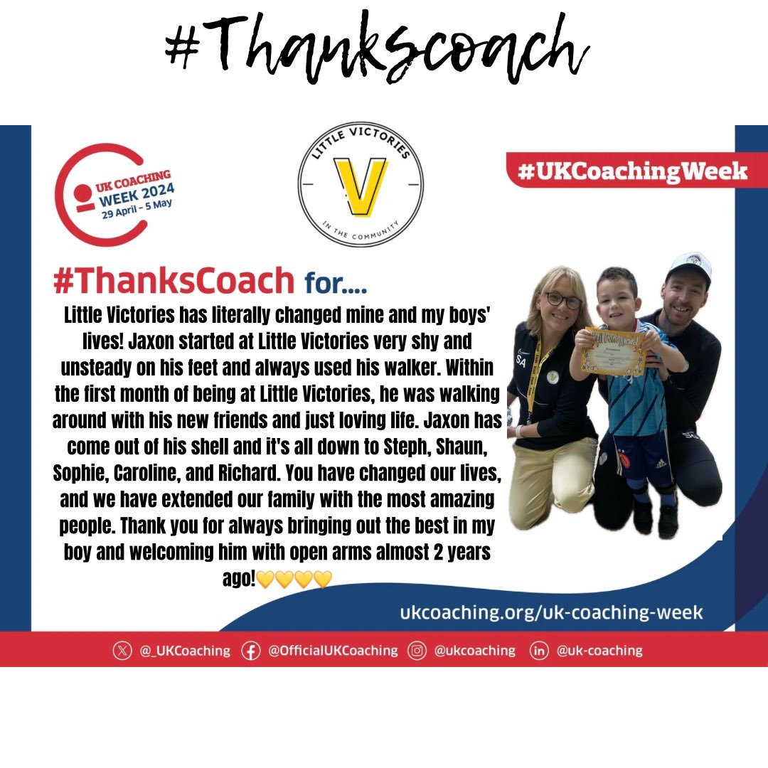 Today @_UKCoaching #ThanksCoach comes from Jaxon and his parent 🫶🏻: