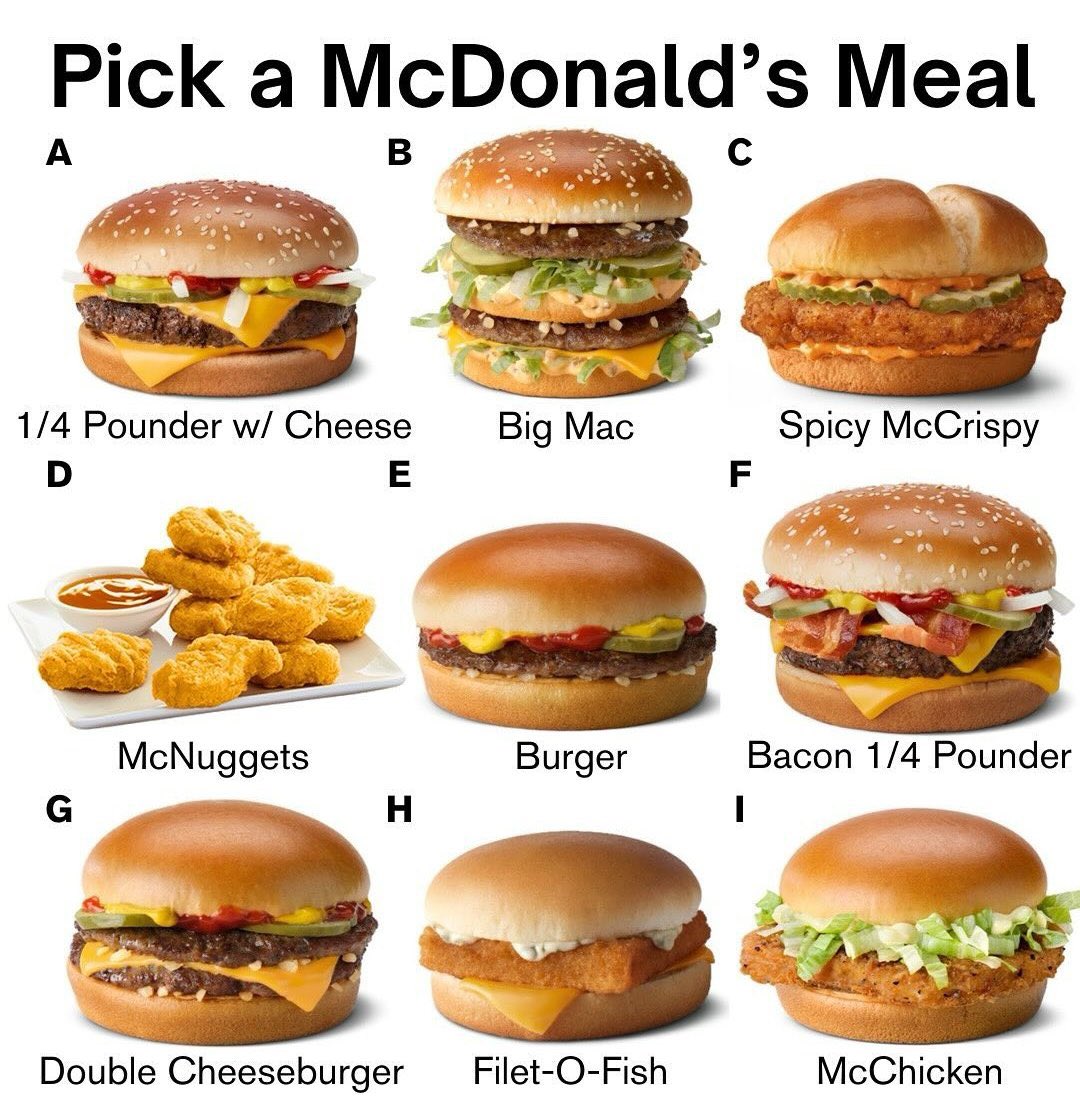 Which are you picking? 🍔